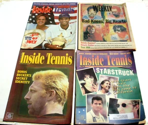 Lot (4) 1990's Inside Tennis - Martina Hingis Pete Sampras Boris Becker McEnroe - Picture 1 of 3