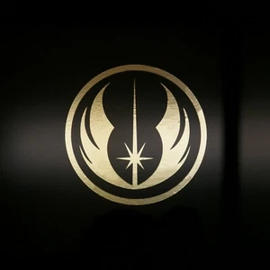 Star Wars Jedi Order Emblem 5x5 Premium Vinyl Decal Sticker - Now in Chrome - Foto 1 di 8