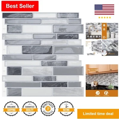 Azulejos duráveis para descascar e colar - 12"x12" - Resistente ao calor e à água - Fácil faça você mesmo - Imagem 1 de 4