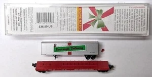 MTL Micro-Trains 64082 Christmas Holiday Transport HTC 1230 MTL 2002 TOFC BW - Picture 1 of 1