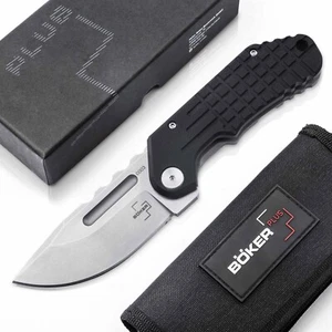 Couteau de poche Böker Plus Dvalin Folder Drop EDC D2 G10 Frame Lock - 01BO548 - Photo 1/17
