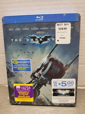 The Dark Knight (Blu-ray Disc, 2012, Steelbook) BEST BUY EXCLUSIVE NEW SEALED - Image 1 of 4
