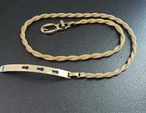 Vintage goldfarben Mesh Gürtel Seil Twist 32 Zoll - Bild 1 von 9