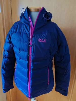 Jack Wolfskin Winter Daunen Ski Jacke Damen Gr. S (36) Blau/pink NEUwertig  - Bild 1 von 4