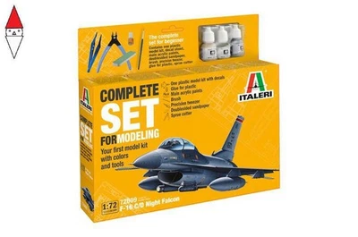 ITALERI 1/72 F-16 C/D NIGHT FALCON COMPLETE SET - Immagine 1 di 4