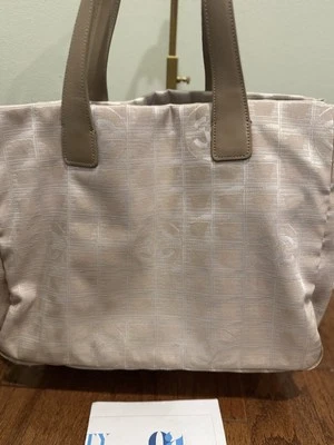 Chanel Hand Bag Metallic Canvas Large CC tote - Image 1 of 4