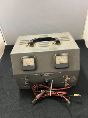 EICO MODEL 1060 LOW RIPPLE BATTERY ELIMINATOR & CHARGER USED-Tested OK - Image 1 of 4