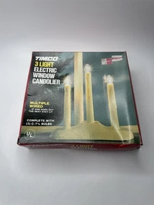 Vintage Timco 3 Light Electric Window Candolier Candlesticks (Needs Bulbs) - Picture 1 of 3
