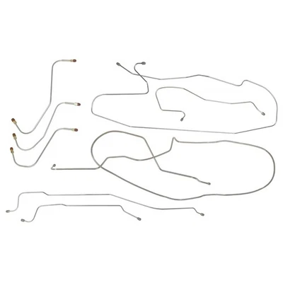 Brake Line Kit Complete Tubes Manual Drum 1965-66 Newport New Yorker 300 SS 7pc - Image 1 of 4