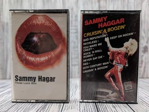 SAMMY HAGAR 2 Cassette Tape Lot Cruising & Boozin, Three Lock Box. - Picture 1 of 10