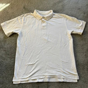 L.L. Bean Men’s Traditional Fit Polo Shirt White Size L 100% Cotton - Picture 1 of 6