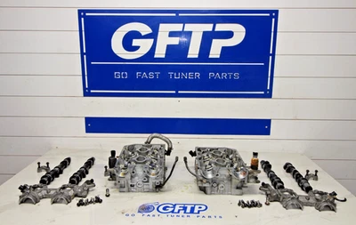 2008-2018 Subaru WRX STI OEM W25 Cylinder Head Heads Pair Tomei Cams *Damaged* - Image 1 of 4