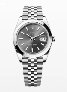 Rolex Datejust 41 Edelstahl 126300 Grau 2024 NEU Ungetragen, Papiere + Box inkl. - Bild 1 von 3