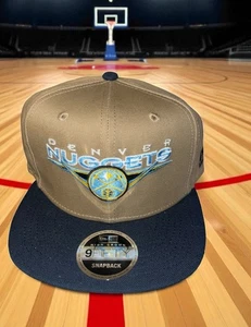 Denver Nuggets Hat New Era 9Fifty High Crown Flat Bill Snapback Cap NBA - Picture 1 of 8