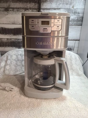 Cuisinart 12 Cup Automatic Grind & Brew Coffeemaker Stainless Steel - Image 1 of 4