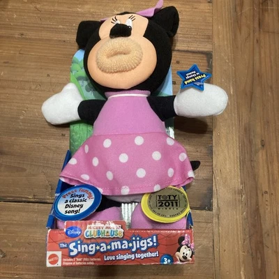 Rare Disney Minnie Mouse Sing A Ma Jig Fisher Price Singamajig Plus Toy Ling - Image 1 of 4