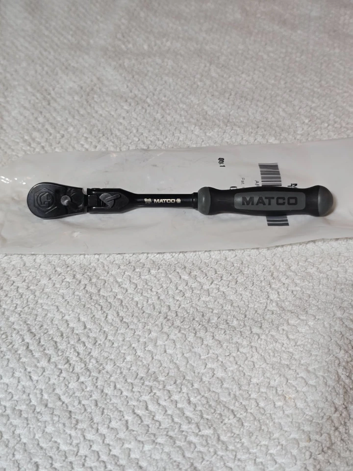 Matco Tools AFR68BLFSG 1/4" Drive 7.75" 88 Dientes Bloqueo Flex Cabeza Trinquete Negro Foto 1 de 4