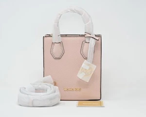 Michael Kors Mercer XS N/S Shopper Crossbody Powder Blush Leder Neu mit Etikett 348 $ - Bild 1 von 12