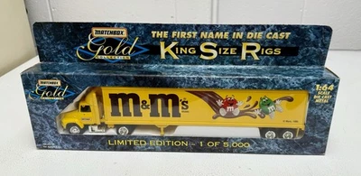 Matchbox 42732 King Size Rigs M&M's Truck & Trailer 1:64 Die Cast 1 Of 5,000 NIB - Image 1 of 4