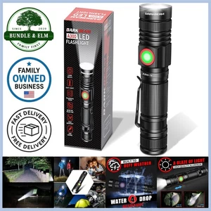 Torcia LED Ricaricabile USB 2000 Lumen Impermeabile Compatta Portatile - Foto 1 di 11