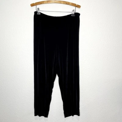 Hearts of Palm Size XL Slinky Pants Black Travel Friendly Straight Leg Career - Image 1 of 4