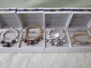 Kenneth Cole NY Stretch Brazaletes W Caja de regalo 3 pulseras diferentes U Elija NWT - Imagen 1 de 8