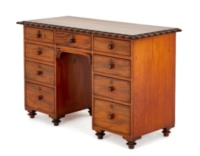 Escritorio Pedestal Victoriano Caoba 1850 Foto 1 de 4