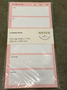 Noted By Post-It Planning Note "Sii gentile con te" 3,9 x 7,7 100 fogli ciascuno - Foto 1 di 2