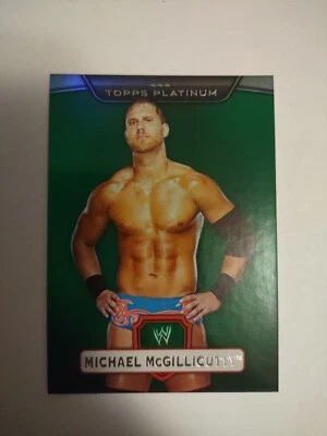 WWE Michael McGillicutty #94 2010 Topps Platinum Green Parallel Card SN /499 + - Image 1 of 4