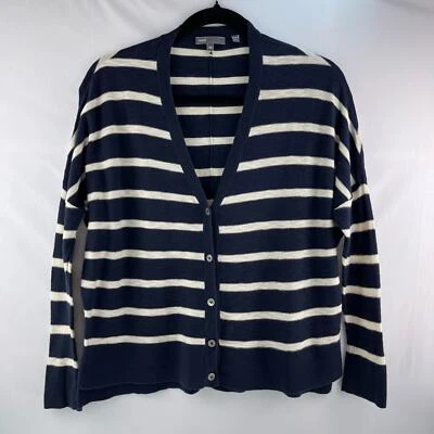 Cárdigan ligero a rayas de algodón Vince talla XS Foto 1 de 4