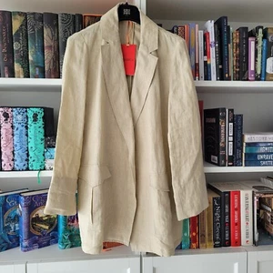 ❤️ MAX&CO Leinenblaser NP299€ Damen Blaser SEMPRE Beige Leinen neu Gr. 38 / 40 - Bild 1 von 15