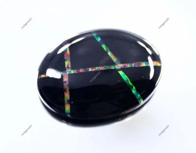 15.35 Ct Natural Doublet Onyx Opal CERTIFIED Multi Color Loose Gemstone - Image 1 of 4