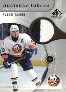 2005-06 SP Game Used Authentic Fabrics #AFAY Alexei Yashin - NM-MT