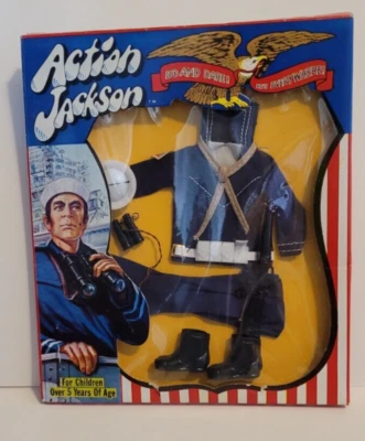 MEGO 1971 Action Jackson 8" Figure Doll #1103 NAVY Sailor OUTFIT NEW in PACKAGE - Image 1 of 4