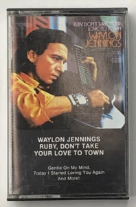 Vintage Waylon Jennings Ruby Don't Take Your Love To Town Music Cassette Tape - Picture 1 of 6