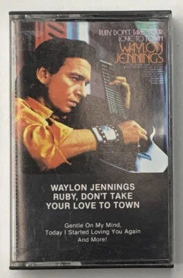 Vintage Waylon Jennings Ruby Don't Take Your Love To Town Music Cassette Tape - Imagem 1 de 4