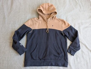 Primitive Hoodie Adult Medium Blue Brown Colorblock Pullover P Rod Drawstring - Picture 1 of 10
