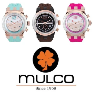 Mulco Blue Marine Chronograph MW5-1621-035 Unixex Watch with Brown Strap - Picture 1 of 7