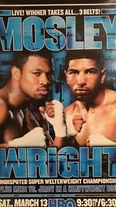 Mosley vs Wright for Undisputed Super Welterweight (27" X 40") - Picture 1 of 9