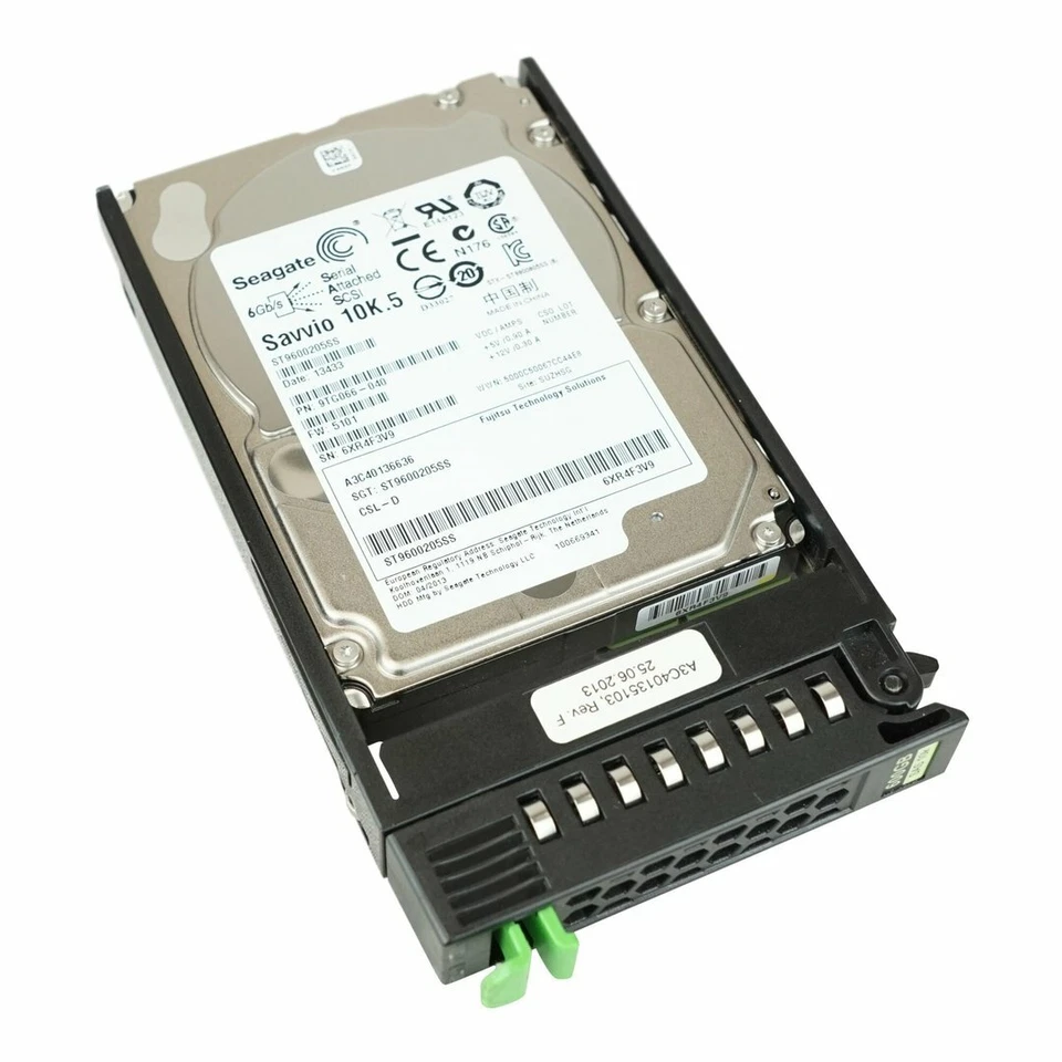 Fujitsu Primergy 600GB 10k SAS 2.5" S26361-F5227-L160 A3C40136636, ST9600205SS - Image 1 of 1