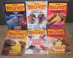 Lot 13 Who Would Win? Reader titles by Jerry Pallotta paperback & Hardcover - Imagen 1 de 1