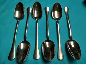 6 cucchiai per zuppa ovali Dansk Escapade posate in acciaio inox - Foto 1 di 2