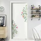 Non Toxic Vinyl Floral Decal Selfadhesive Green Leaf Flower Wall Stickers