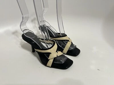 Sandalia Tacones De Colección Gucci Tom Ford Era Cuero Marfil 35 Foto 1 de 4