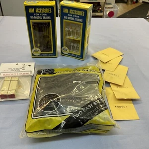 Ho scale accessories as shown trees signs and couplers - Picture 1 of 7