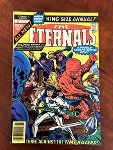 ETERNALS King-Size Annual Marvel Comic No. 1 Time Killers 1977 VF/VF+ - Picture 1 of 9