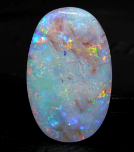 Opale Australiano Luminoso Multi Fuoco 6 Ct, Pietra Preziosa Naturale Alta Qualità 21x13x3 mm - Foto 1 di 6