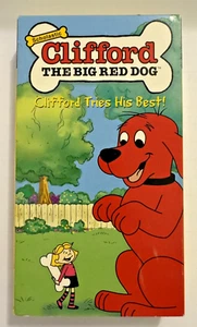 Clifford the Big Red Dog "Clifford Tries His Best!" (VHS,2001) - Picture 1 of 6