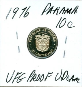 1976 PANAMA 10 CENTTESIMO ULTRA FINEST PROOF ULTRA DCAM   90 CENTS SHIPPING * - Picture 1 of 2