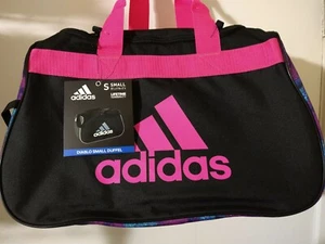 Adidas Diablo Small Duffel Gym Travel Bag Sherbet Negro Shock Rosa - Imagen 1 de 7